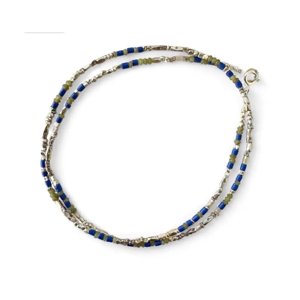 Thai Silver & Lapis Necklace