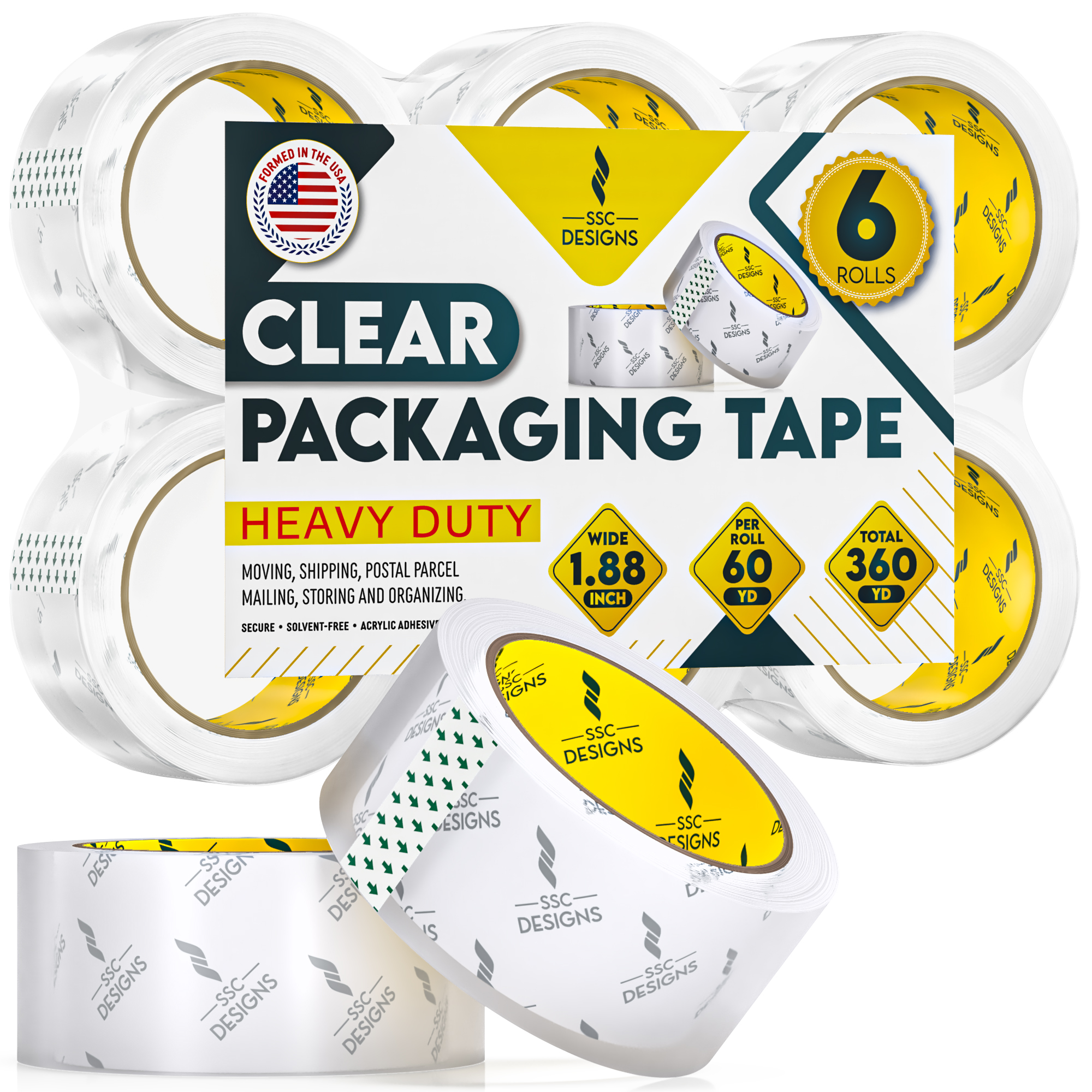 Clear Heavy Duty Packing Tape